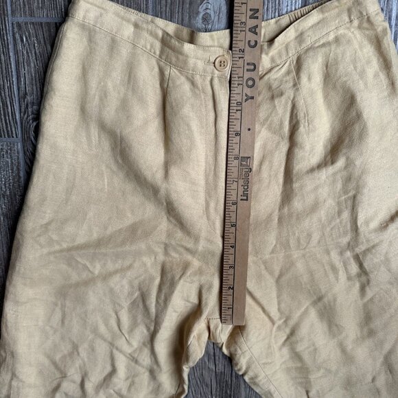 2/$18 SALE! Vintage Joy Peace Capri Pants Womens 8 High Waist Embroidered Beaded - Picture 8 of 11